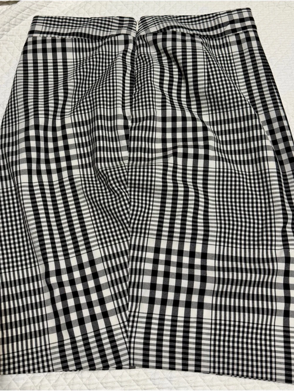 The Limited Black and White Gingham Skirt